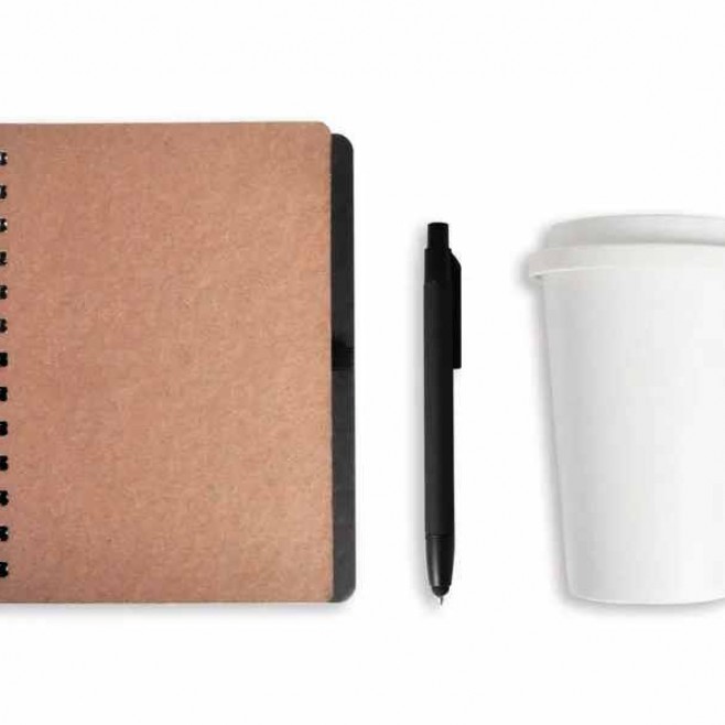 Kit Caderno e Copo c/Tampa Personalizado 