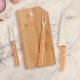 Kit Cozinha em Bambu com Facas e Garfo Personalizado