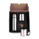 Kit Garrafa E Caneca Em Aço Inox 330/180ml Personalizado 