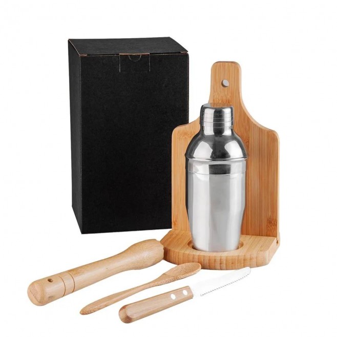 Kit Para Caipirinha Em Bambu Ibiza para Brindes