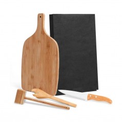 Kit para Cozinha com Tábua, Pegador e Martelo para Brindes